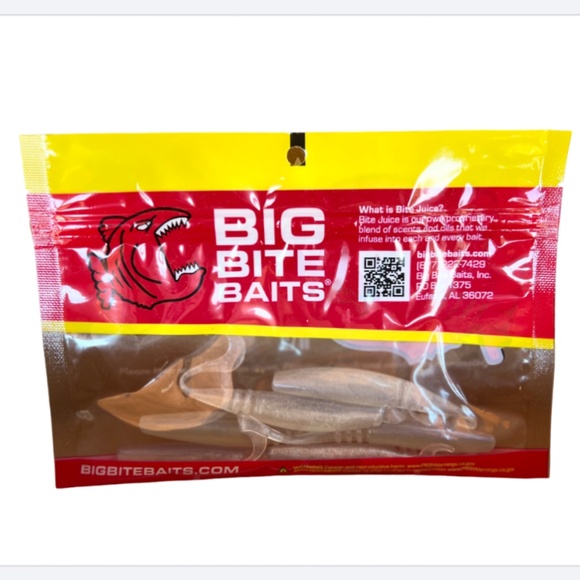 Big Bite Baits Silver Glitter/Pearl 2 in. - Picture 2 of 2